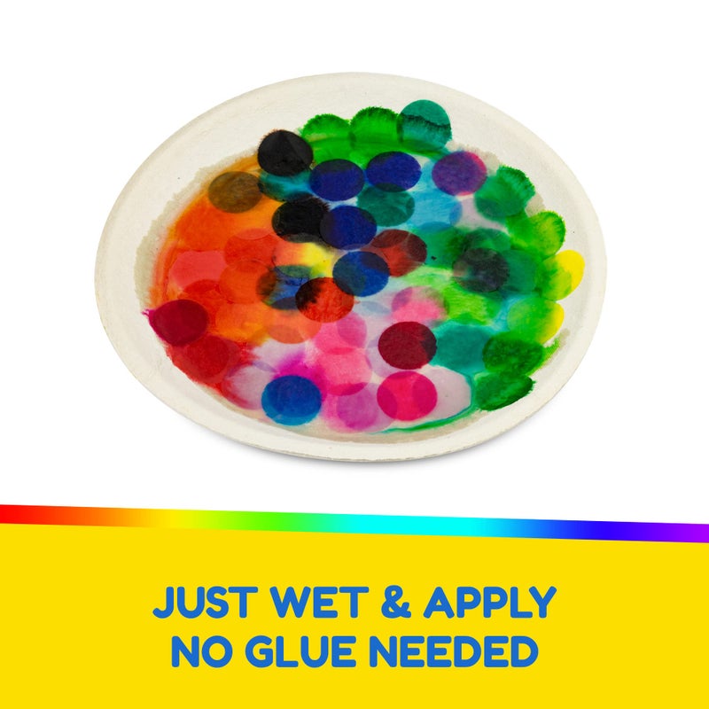 Hygloss Products Bleeding Tissue Paper Circles 1-Inch, 20 Colors, Arts & Crafts, DIY Projects, Scrapbooking, Greeting Cards, 2400 Pieces - Image 4